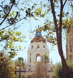 Low angle view of church against sky