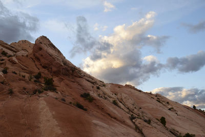 Candy stripped colors of the waterpocket fold in capitol reef.