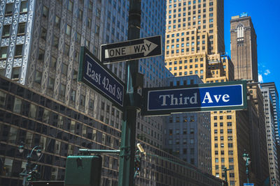 Close-up of road sign