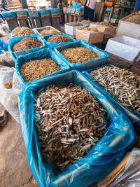 Hasil laut kiah kee shop selling dried seafood shop front.