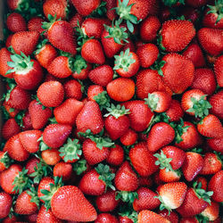 Full frame shot of strawberries