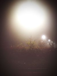 Close-up of illuminated lights in sunlight