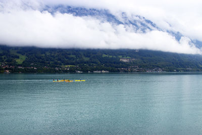 Cloud over lake brienze