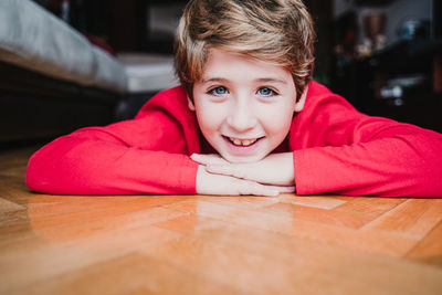 Portrait of beautiful kid boy at home. happy kid. christmas season
