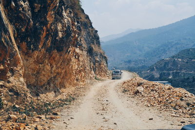 Road passing through landscape