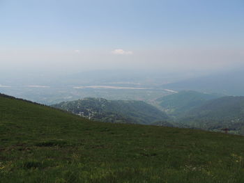 Scenic view of landscape against sky