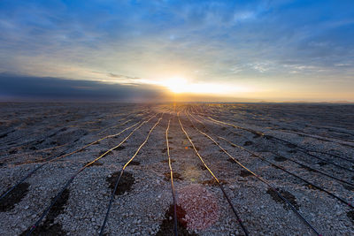 Copper leaching from primary sulfides, biological and chemical extraction of copper in a copper mine