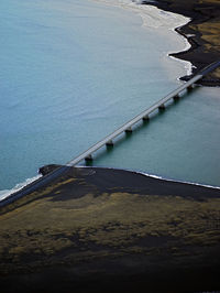 High angle view of swimming pool