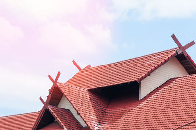 Low angle view of building against sky