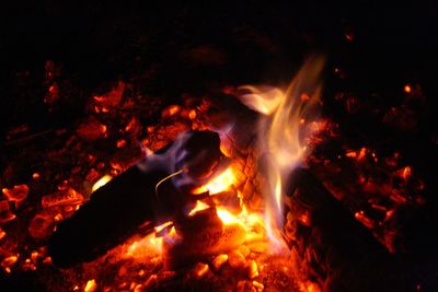 Close-up of fire