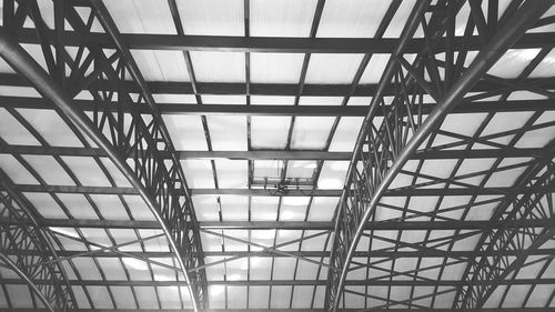 Low angle view of grid structure