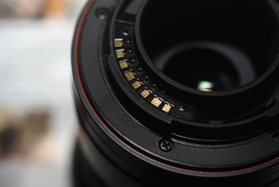 Close-up of lens
