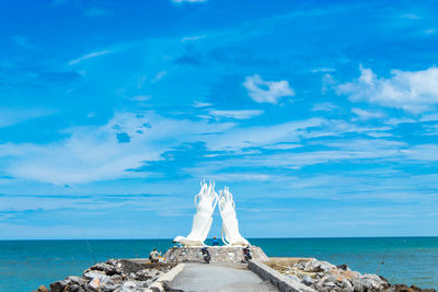 Scenic view of sea against sky