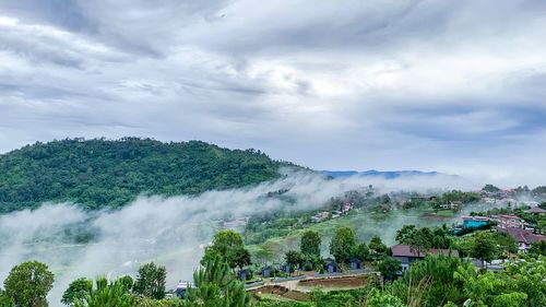 Panoramic view of landscape against sky