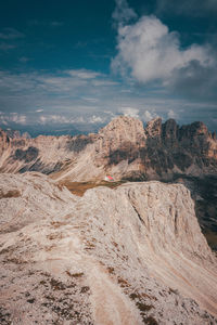 Scenic view of desert against sky