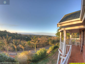 Scenic view of landscape against clear sky