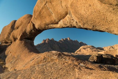 View of rock formations