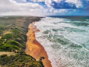 Scenic view of sea against sky