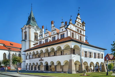 Old town hall on main square in levoca, slovakia
