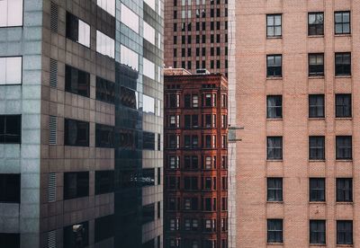 Low angle view of modern building in city