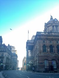 Low angle view of buildings against sky