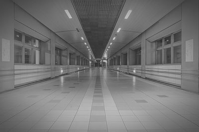 Interior of empty tunnel