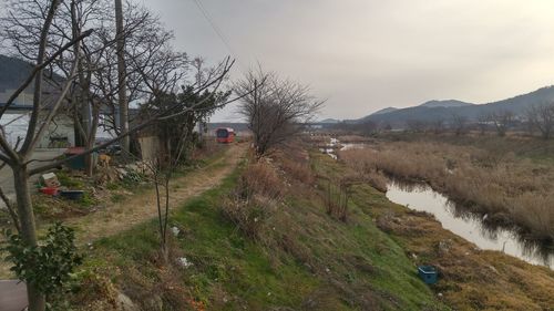 Scenic view of landscape against sky