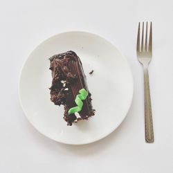 Close-up of food on white background