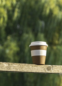 Close-up of coffee on table against blurred background