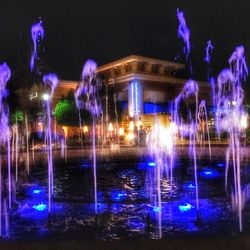 Light trails at night