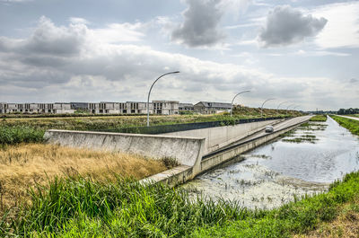 Landscape, suburb and traffic underpass