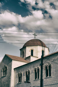 Low angle view of building against sky