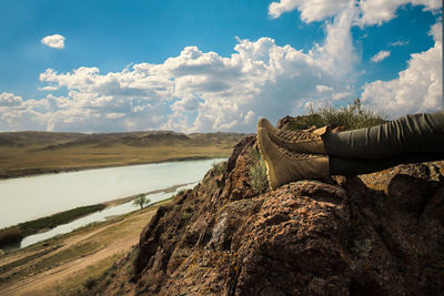 Scenic view of landscape against sky