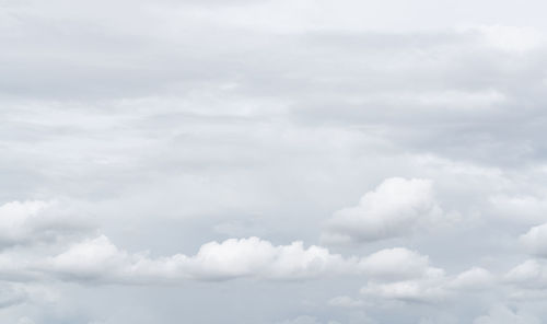 Low angle view of clouds in sky