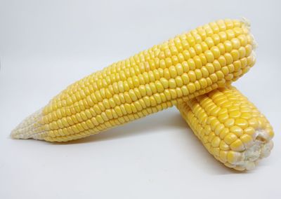 High angle view of yellow leaf on table