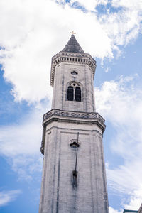 Low angle view of tower of building against sky