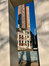 Low angle view of buildings against sky