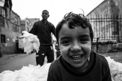 Portrait of smiling boy