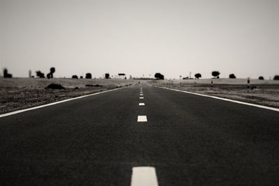 View of road passing through landscape