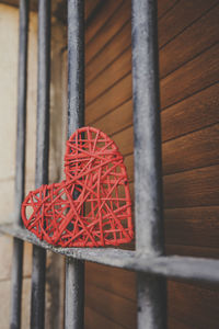 Close-up of basketball hoop