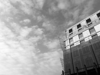 Low angle view of buildings against sky