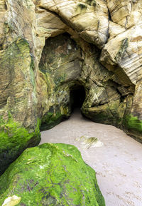 Rock formation in water