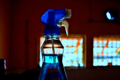 Close-up of glass on table