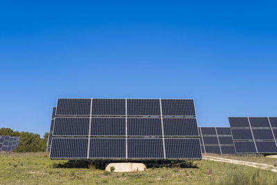 Solar panels in a rural landscape in spain