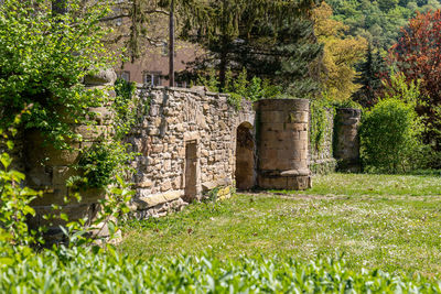 Part of the historic city wall in meisenheim, germany