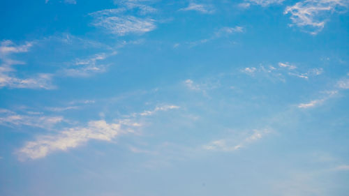 Low angle view of clouds in sky