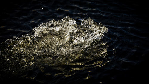 High angle view of sea water