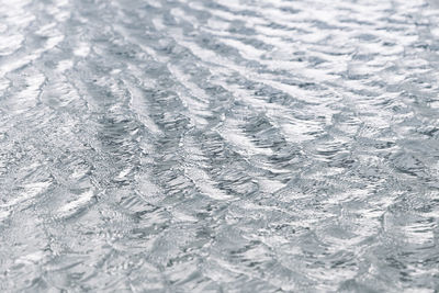 Full frame shot of frozen water