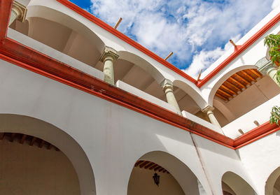 Low angle view of building against sky