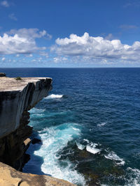 Scenic view of sea against sky